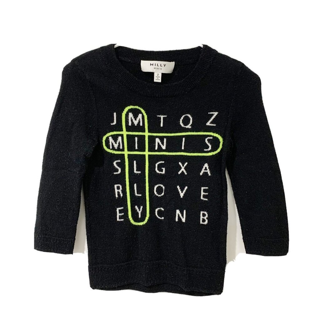 Milly minis toddler girl’s Kids Pullover sweater Top  sz 2T